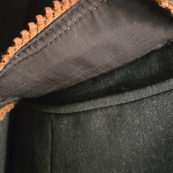 Elegant Dark Gray Coat with Brown Stitching - Picture 5 of 9